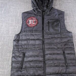 Ecko Unlimited Charcoal Hooded Vest